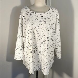 MELLODAY White & Black Boxy Top